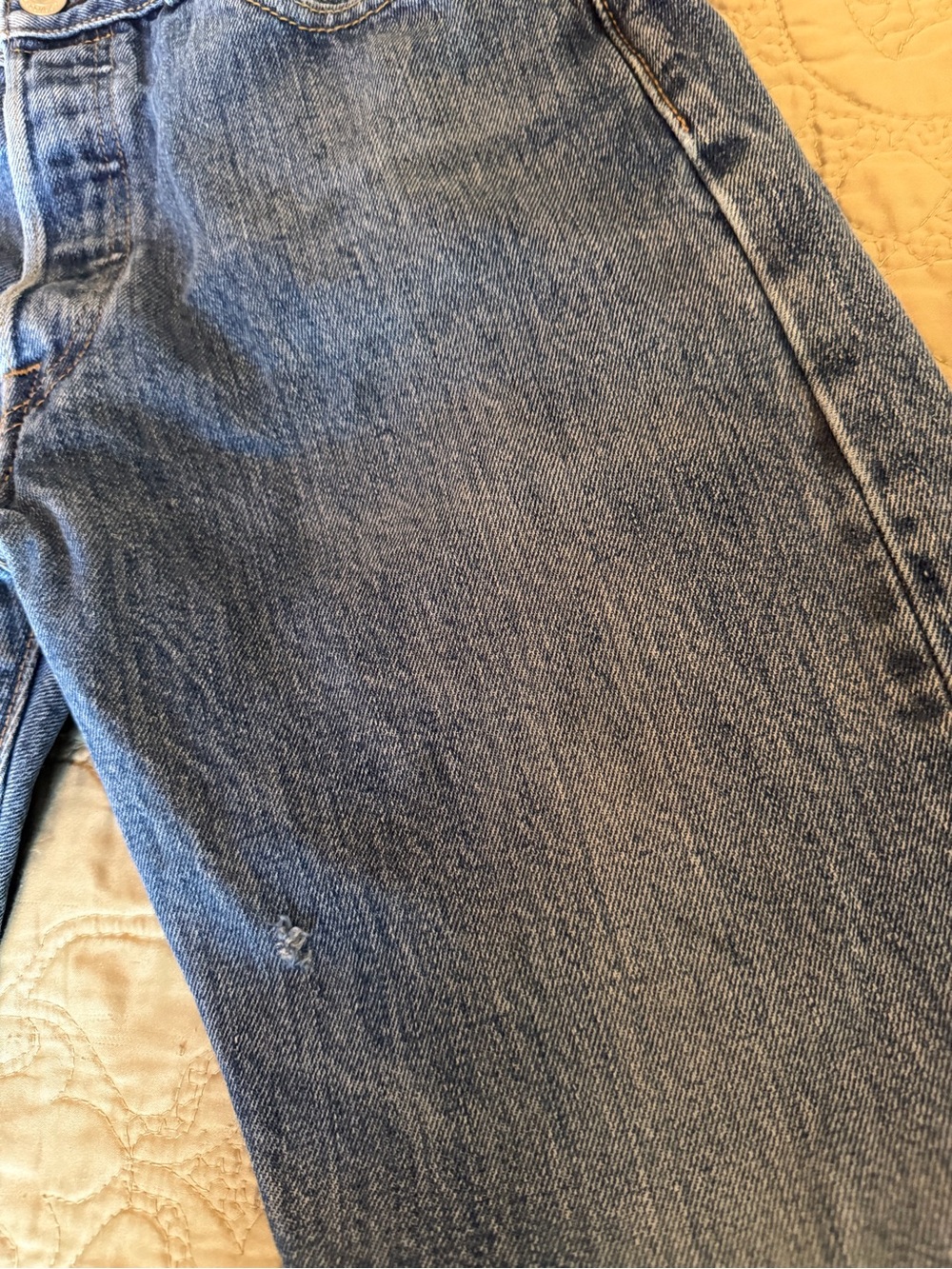 Vintage Levi’s 501 Button Fly Jeans Distressed Grunge 90s Straight Leg USA - Picture 13 of 13